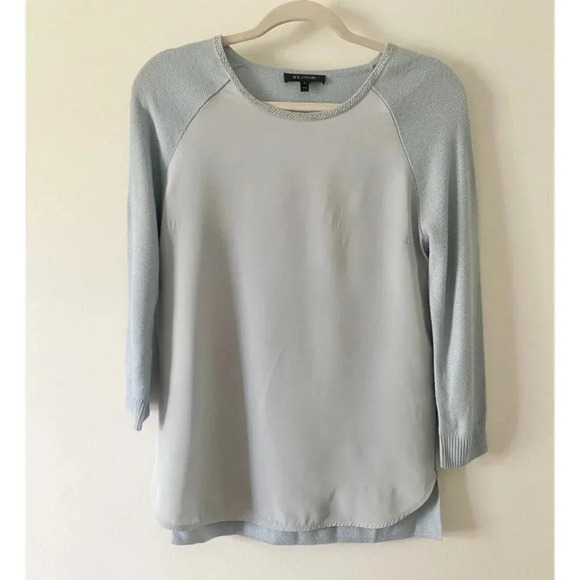 St. John Blouse Women’s Size 2 Embellished Wool Cashmere Blend - Picture 1 of 6